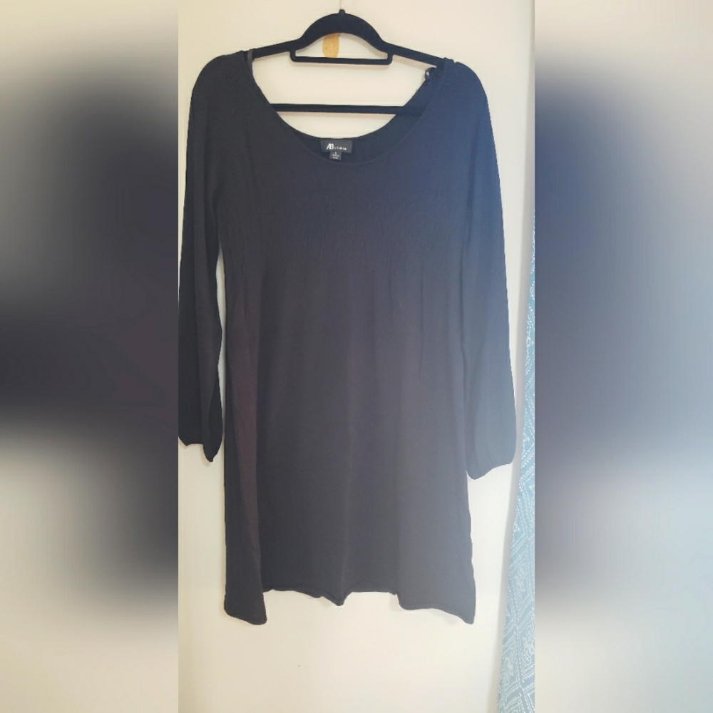 Black AB Studio sweater dress, size small